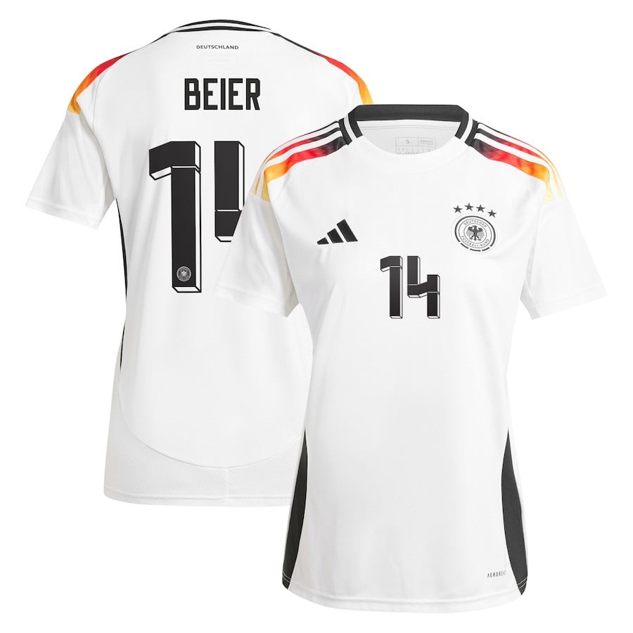 Maximilian Beier 14 Germany National Team 2024 Home Women Jersey - White