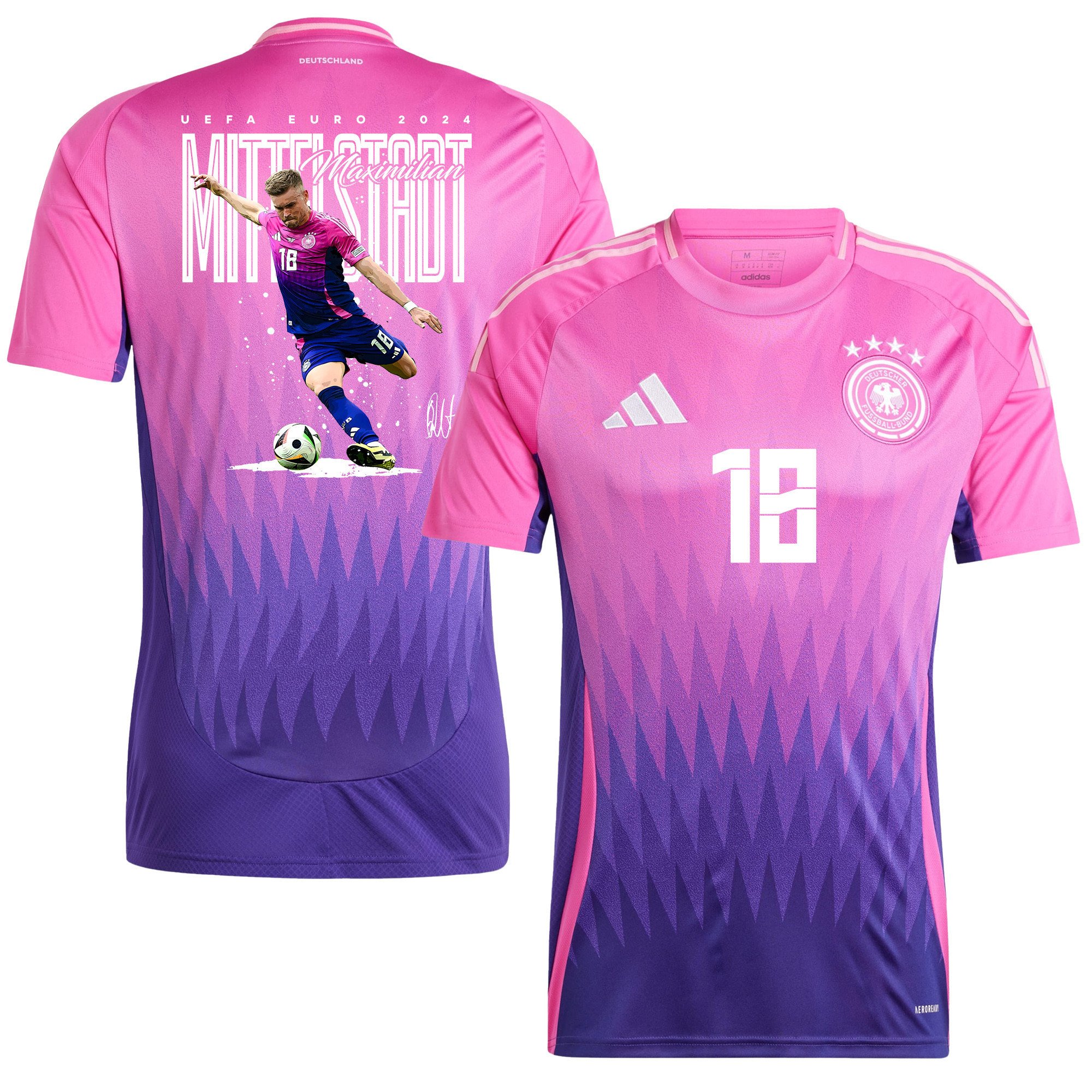 Maximilian Mittelstädt 18 Football Icon Germany 2024/25 Away Jersey - Men