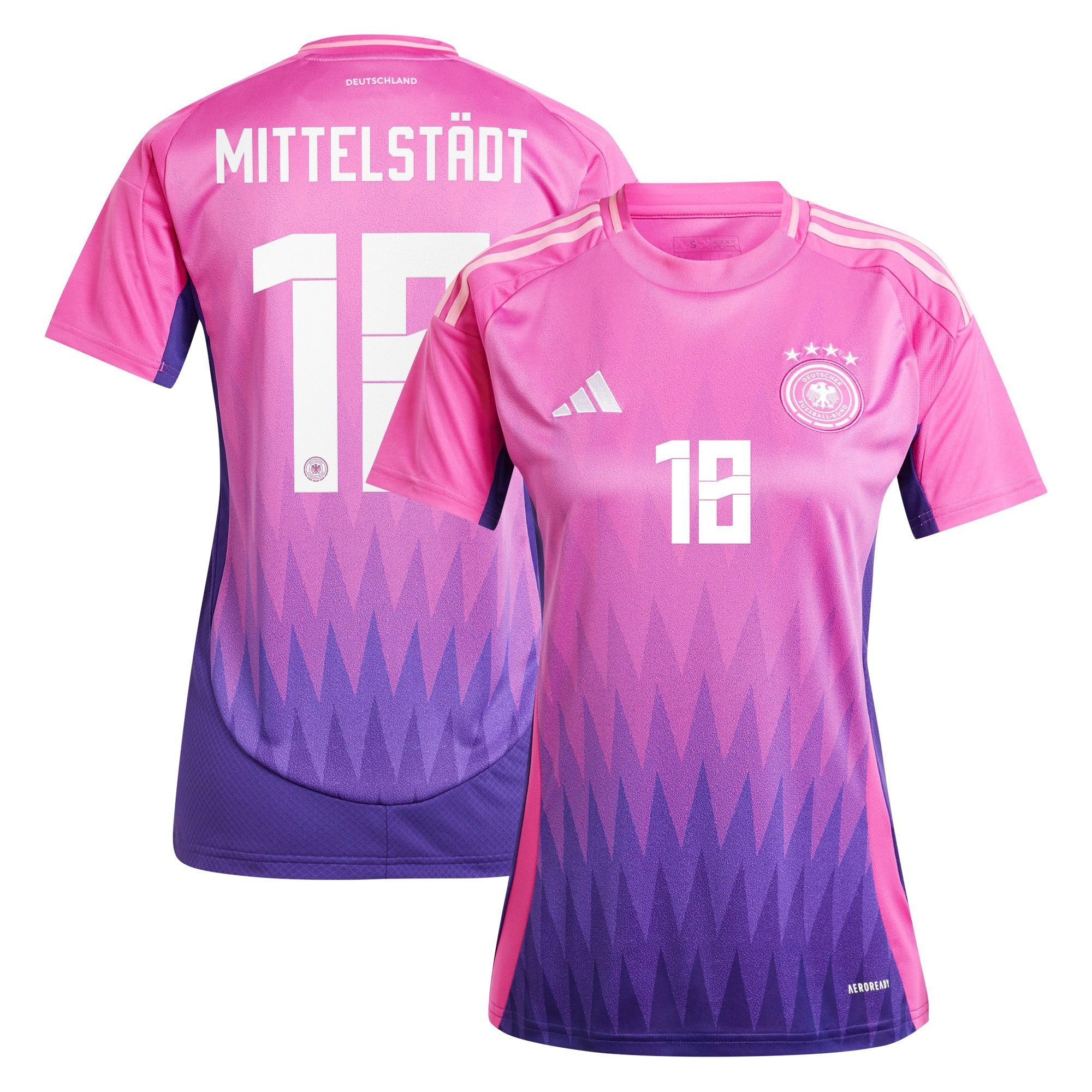 Maximilian Mittelstädt 18 Germany National Team 2024 Away Women Jersey - Pink