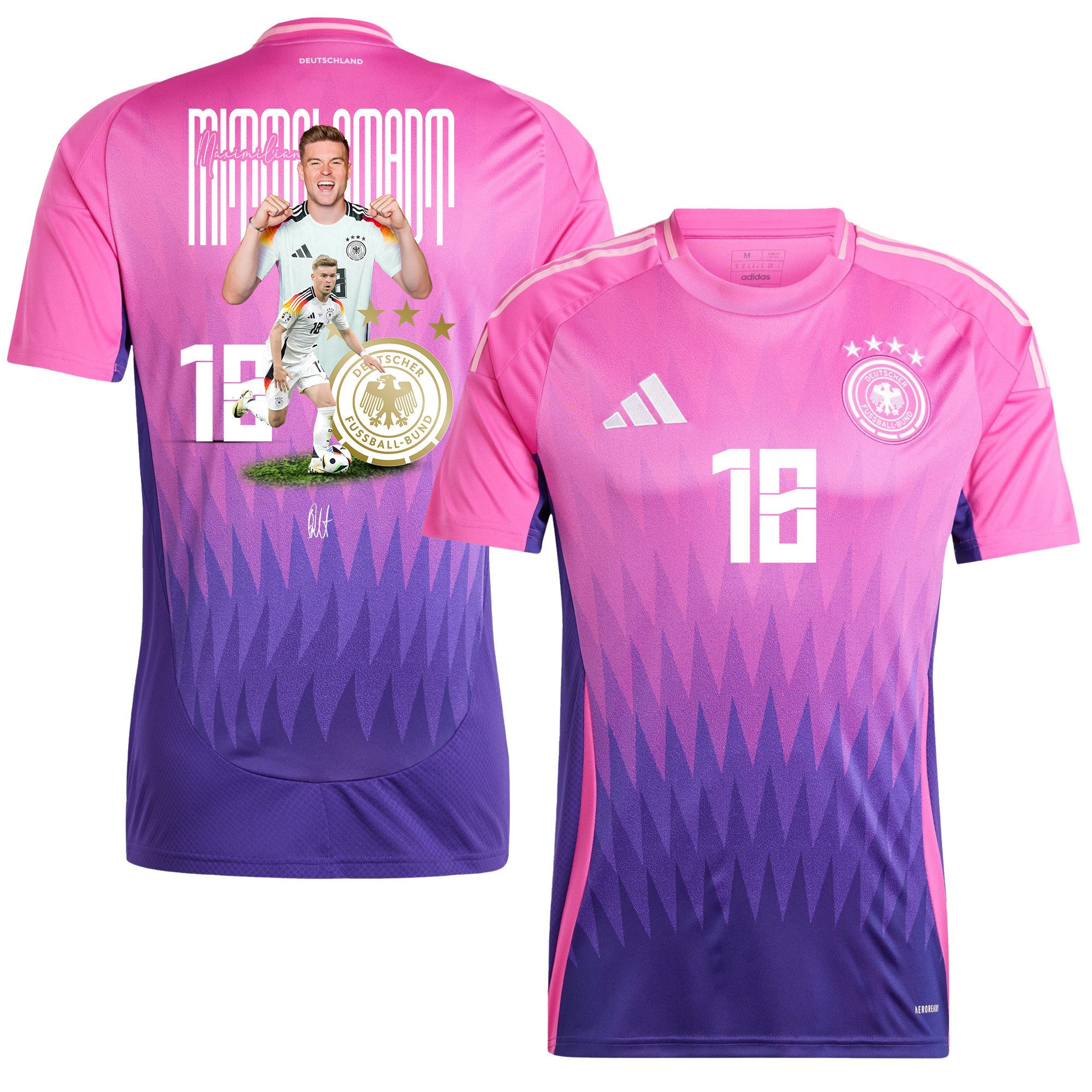 Maximilian Mittelstädt 18 Talented Player Germany 2024/25 Away Jersey - Men