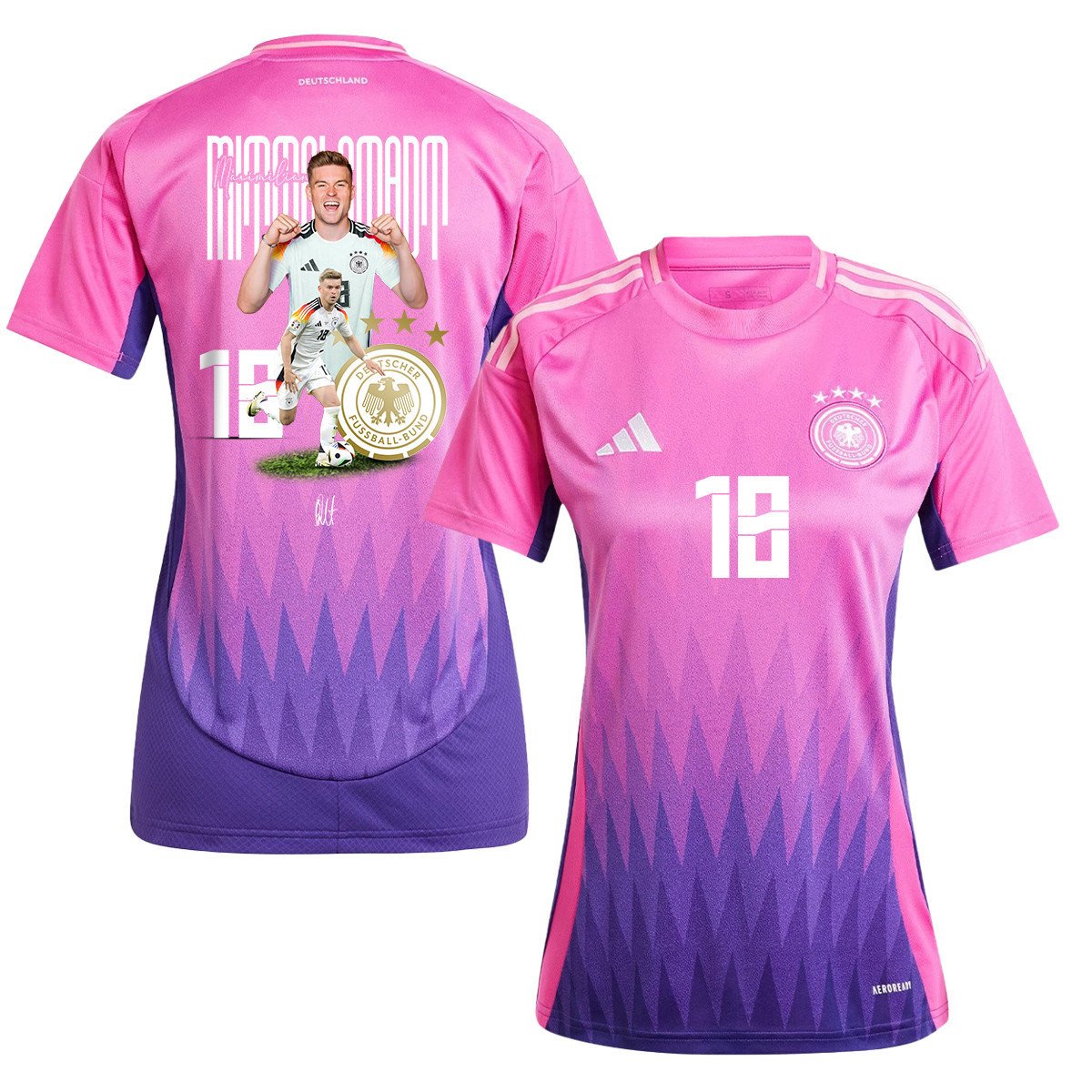 Maximilian Mittelstädt 18 Talented Player Germany 2024/25 Women's Jersey
