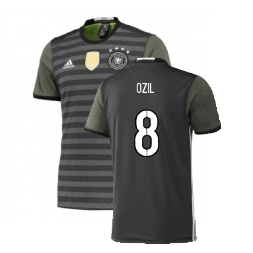 Mesut Özil 8 Germany National Team 2015/16 Away Men Retro Jersey - Dark Green