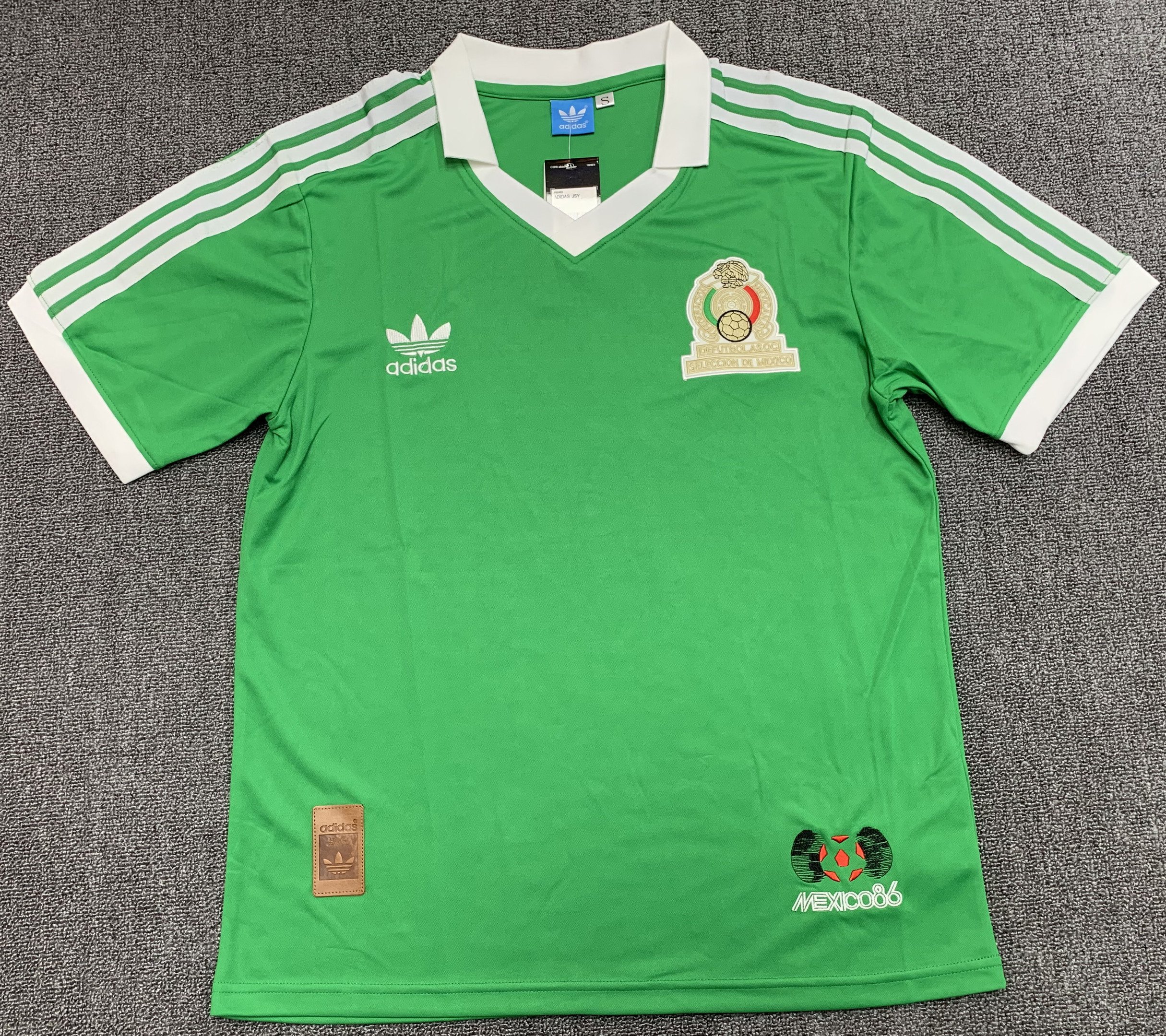 Mexico 1986 Home Retro Jersey – Men Green
