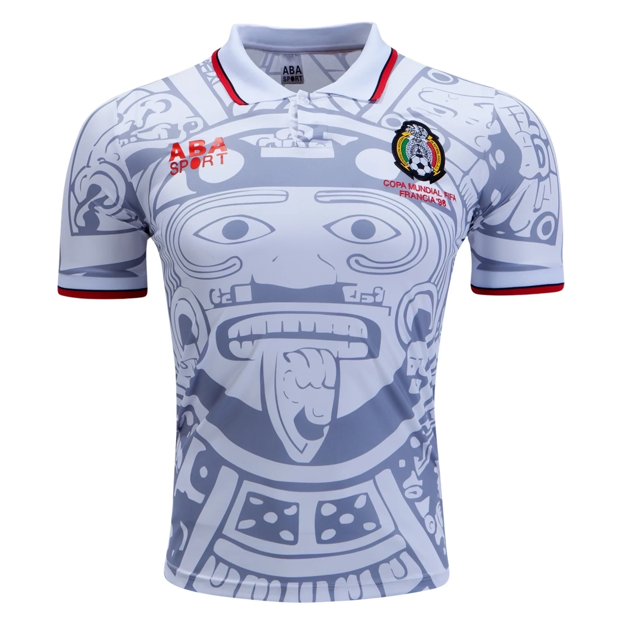 Mexico 1998 Away Men Retro Jersey - White