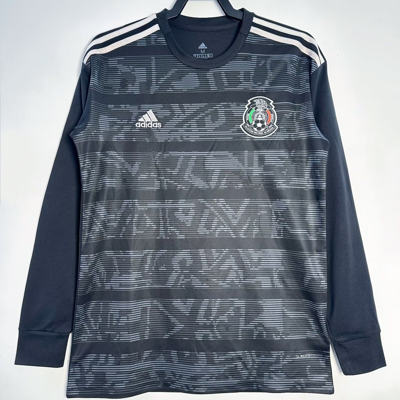 Mexico 2019 Home Retro Long Sleeve Men Jersey - Black
