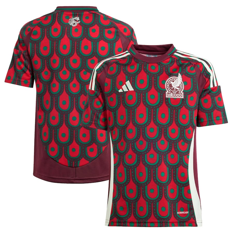 Mexico National Team 2024 Home YOUTH Jersey - Burgundy