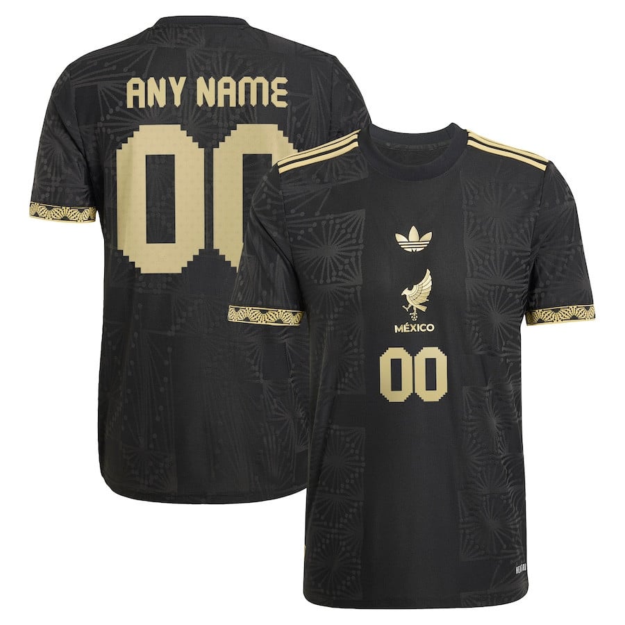 Mexico National Team 2025 Third Men Custom Jersey - Black