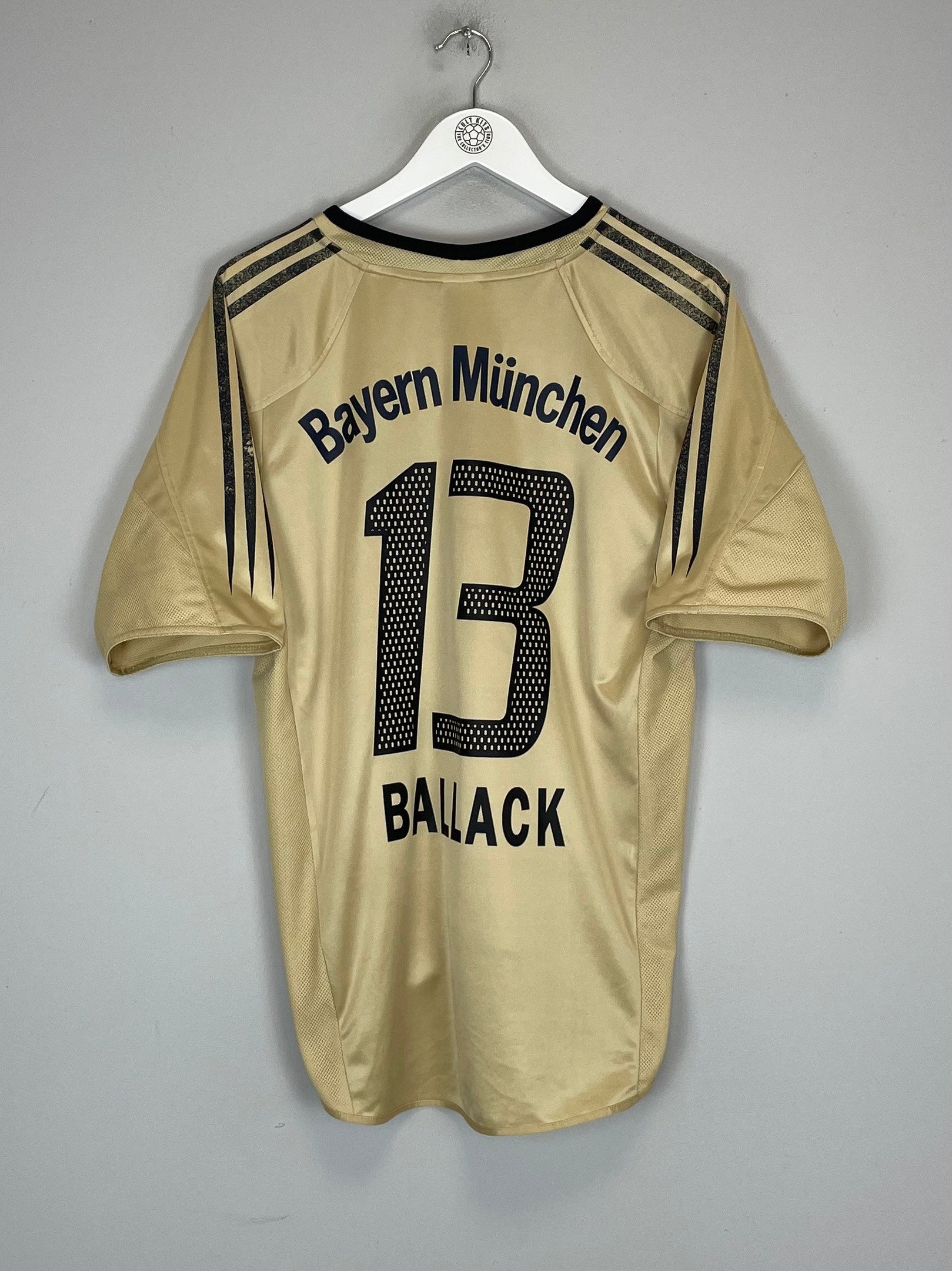 Michael Ballack 13 Bayern Munich 2004/06 Away Men Retro Jersey – Yellow