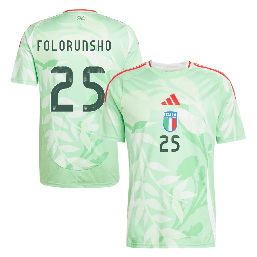 Michael Folorunsho 25 Italy National Team 2025/26 Away Men Jersey - Green