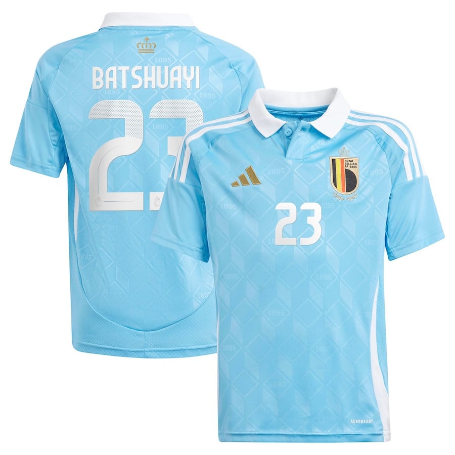 Michy Batshuayi 23 Belgium National Team 2024 Away YOUTH Jersey - Blue
