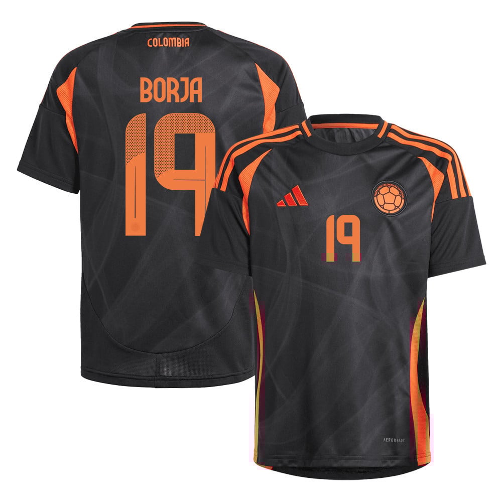 Miguel Borja 19 Colombia National Team 2024/25 Away YOUTH Jersey - Black