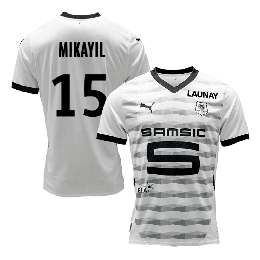 Mikayil Faye 15 Stade Rennais F.C. 2024/25 Away Men Jersey - White