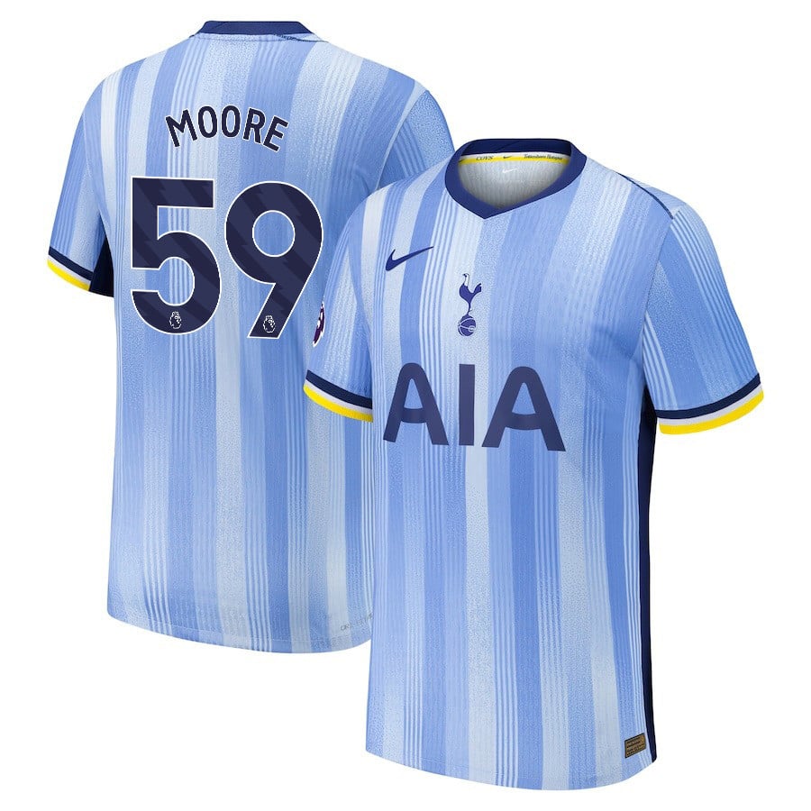 Mikey Moore 59 Tottenham Hotspur 2024/25 Away Men Jersey - Blue