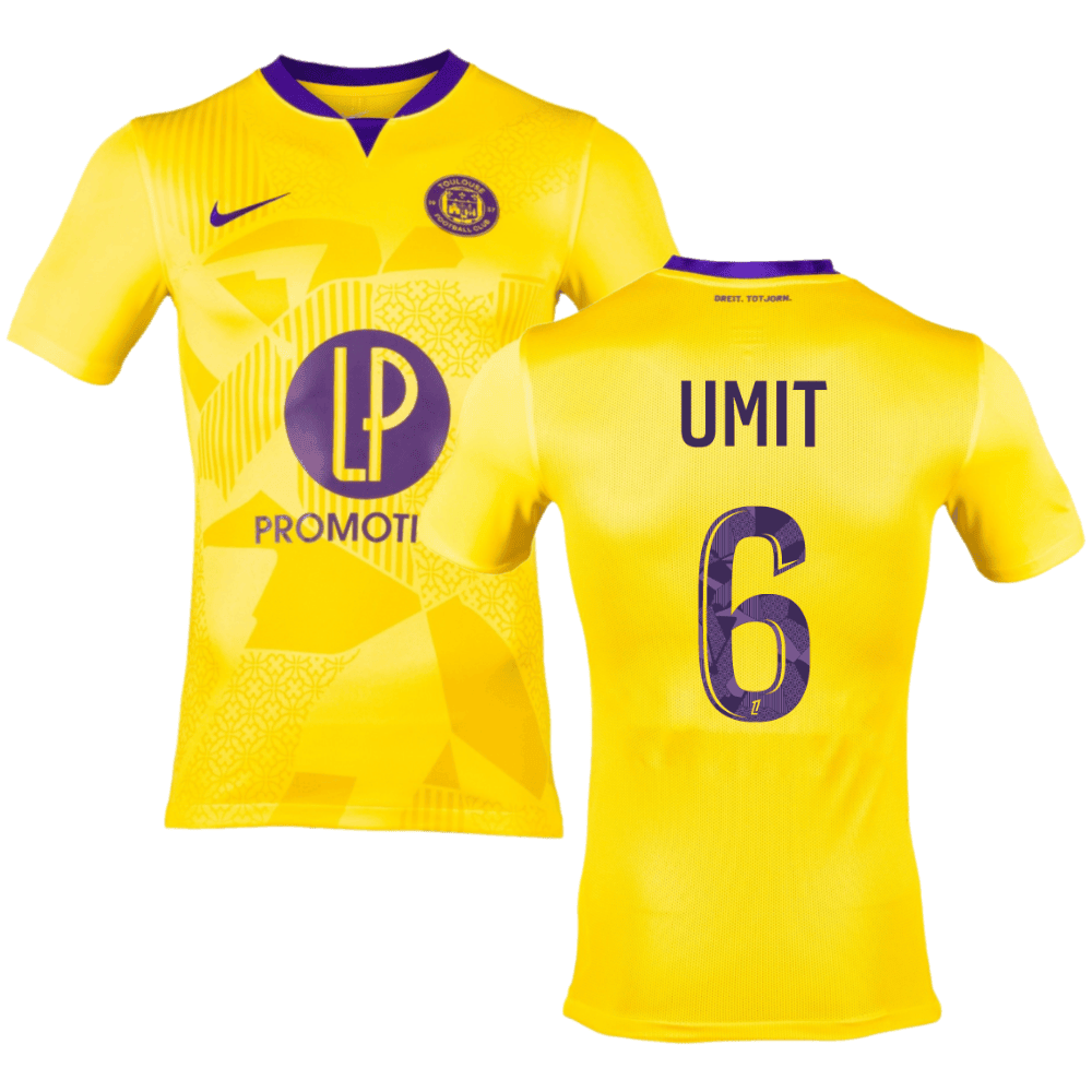 Ümit Akdağ 6 Toulouse FC 2024/25 Away Men Jersey - Yellow