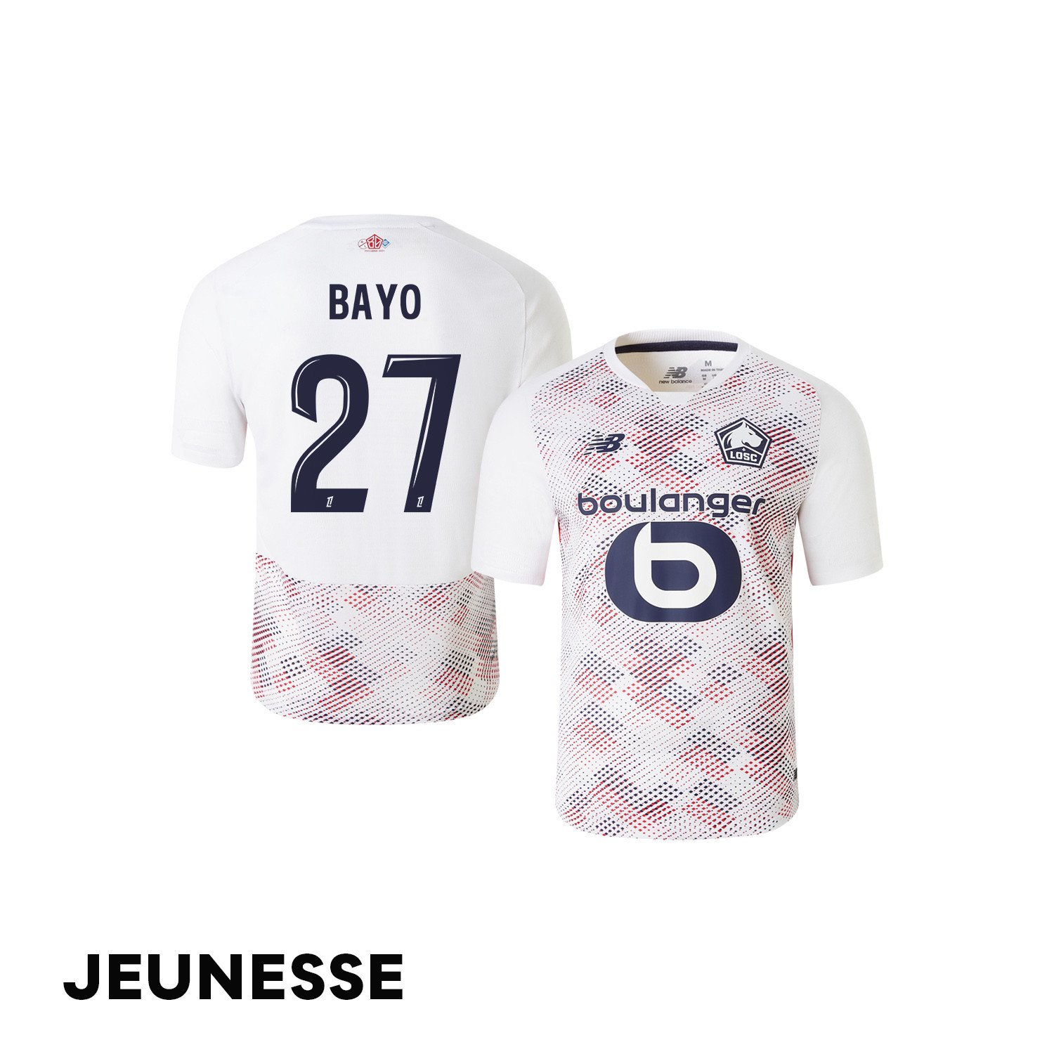 Mohamed Bayo 27 LOSC Lille 2024/25 Away YOUTH Jersey - White