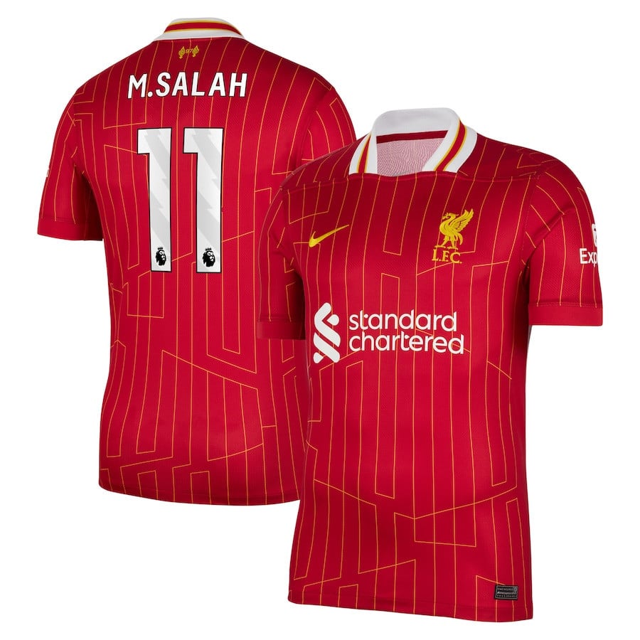 Mohamed Salah 11 Liverpool 2024/25 Home Men Jersey - Red