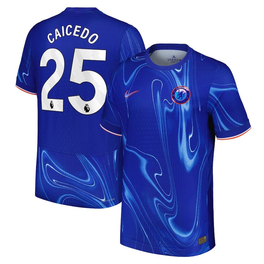 Moisés Caicedo 25 Chelsea 2024/25 Home Men Jersey - Blue
