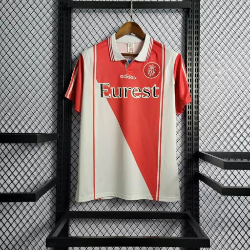 Monaco 1998 Home Retro Men Jersey - White/Red