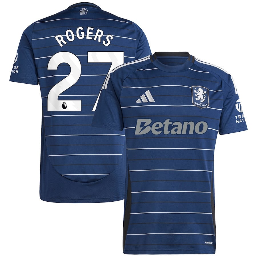 Morgan Rogers 27 Aston Villa 2024/25 Third Men Jersey - Navy