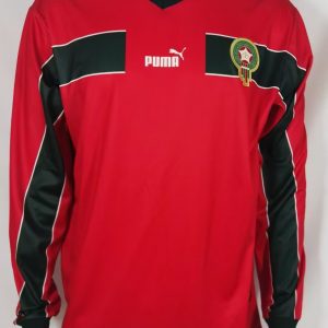 Morocco 1998 Third Retro Long Sleeve Men Jersey - Red