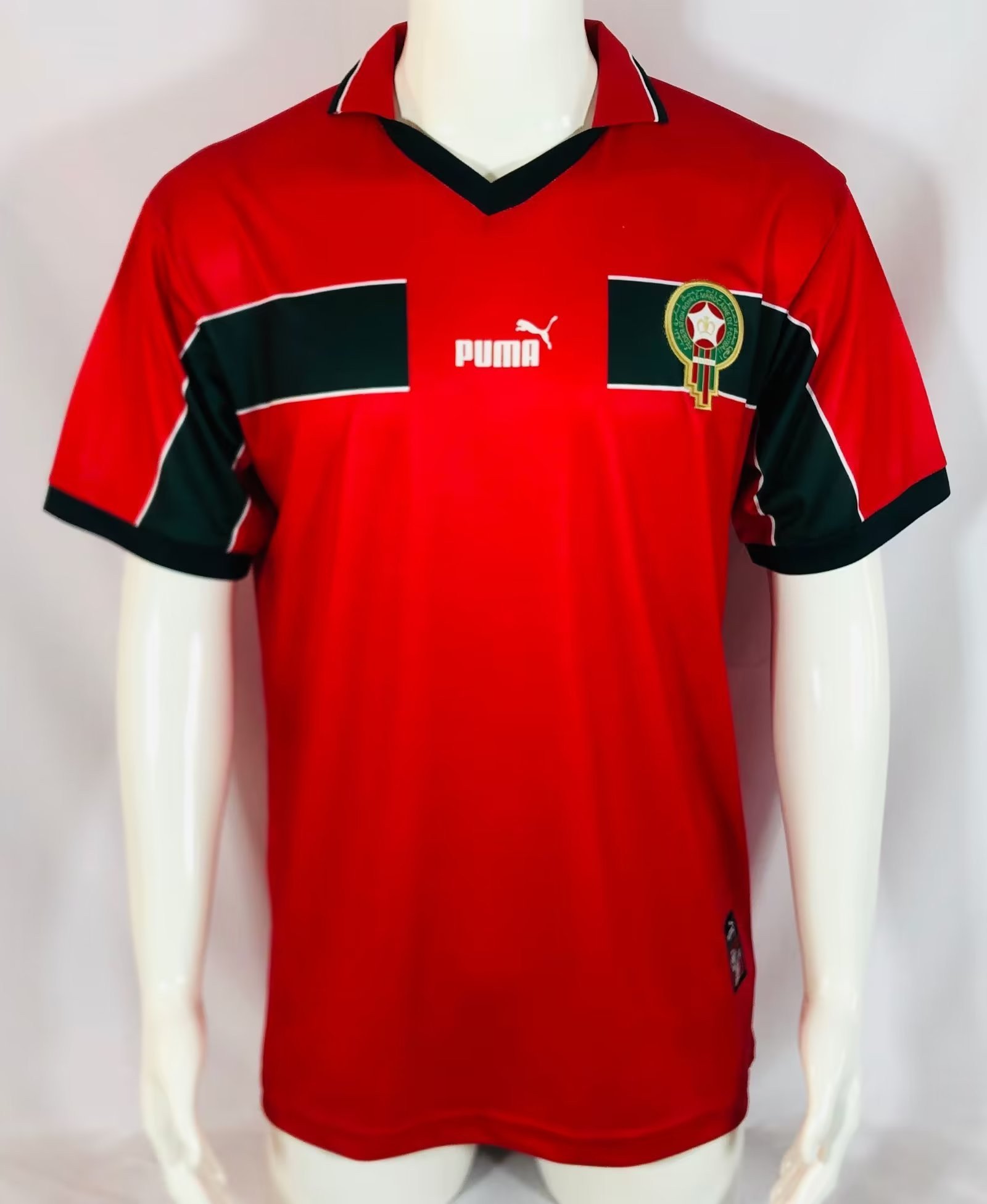 Morocco 1998 Third Retro Men Jersey – Red