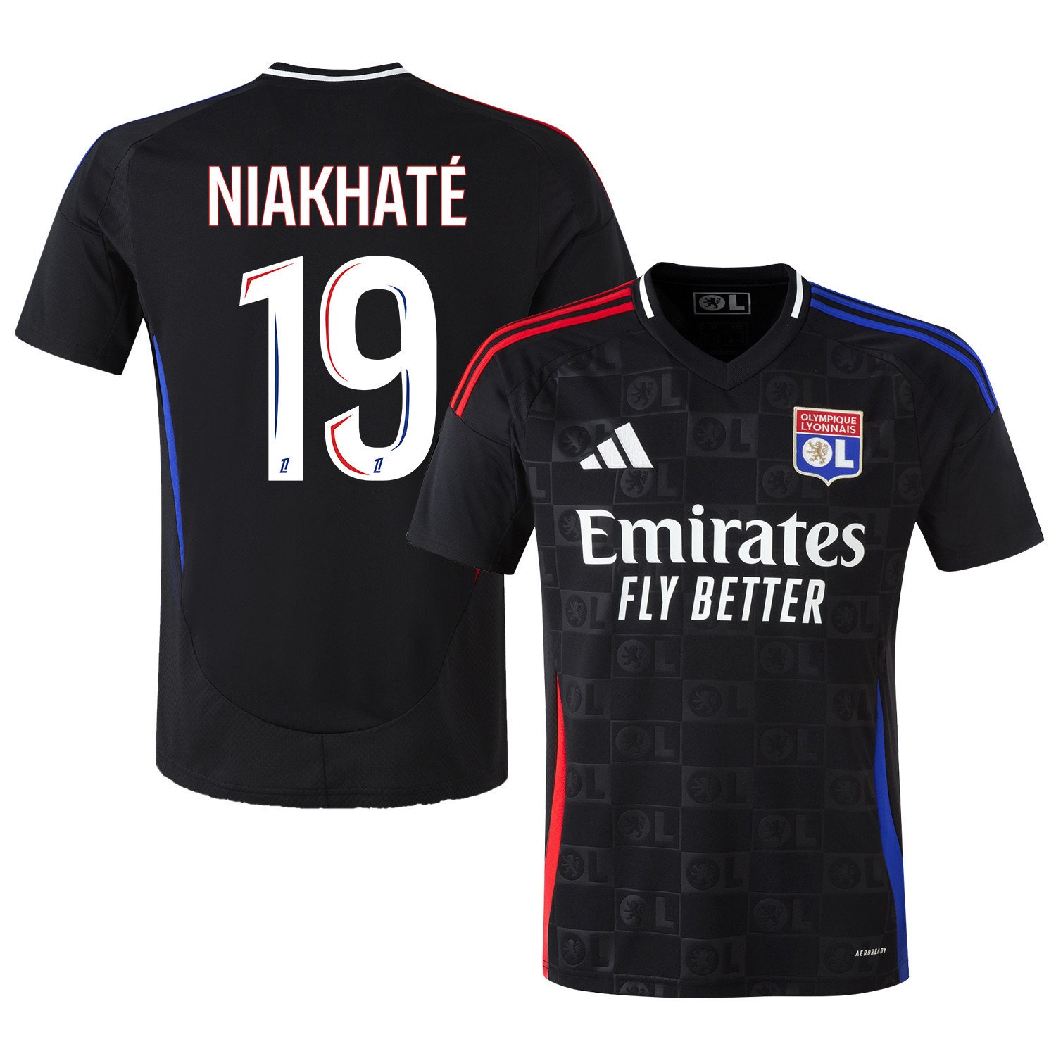 Moussa Niakhaté 19 Olympique Lyonnais 2024/25 Away Men Jersey - Black