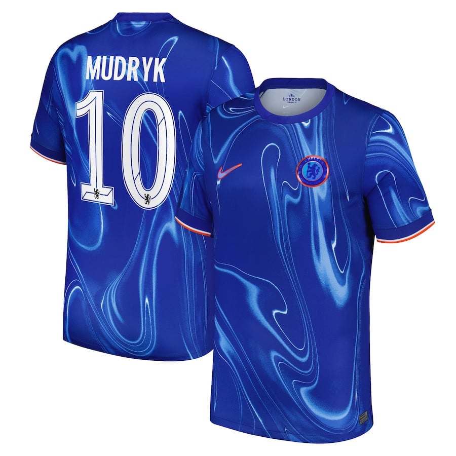 Mykhailo Mudryk 10 Chelsea Cup 2024/25 Home Men Jersey - Blue