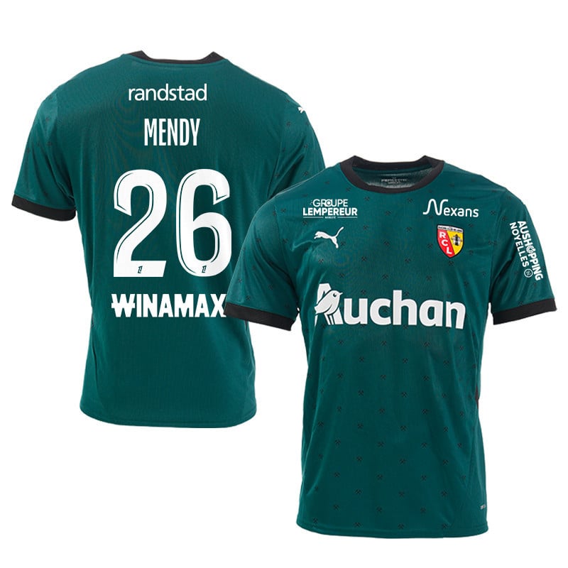 Nampalys Mendy 26 RC Lens 2024/25 Away Men Jersey - Green
