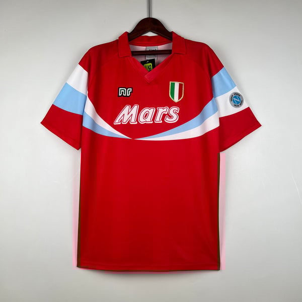 Napoli 1990/91 Away Retro Men Jersey - Red