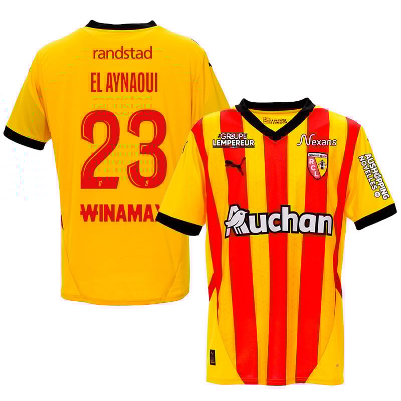 Neil El Aynaoui 23 RC Lens 2024/25 Home Men Jersey - Yellow