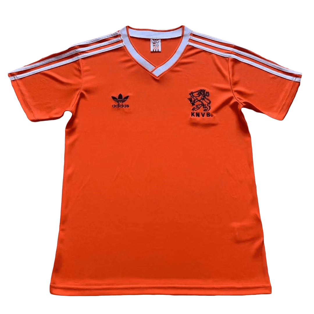 Netherlands 1986 Home Retro Men Jersey - Orange