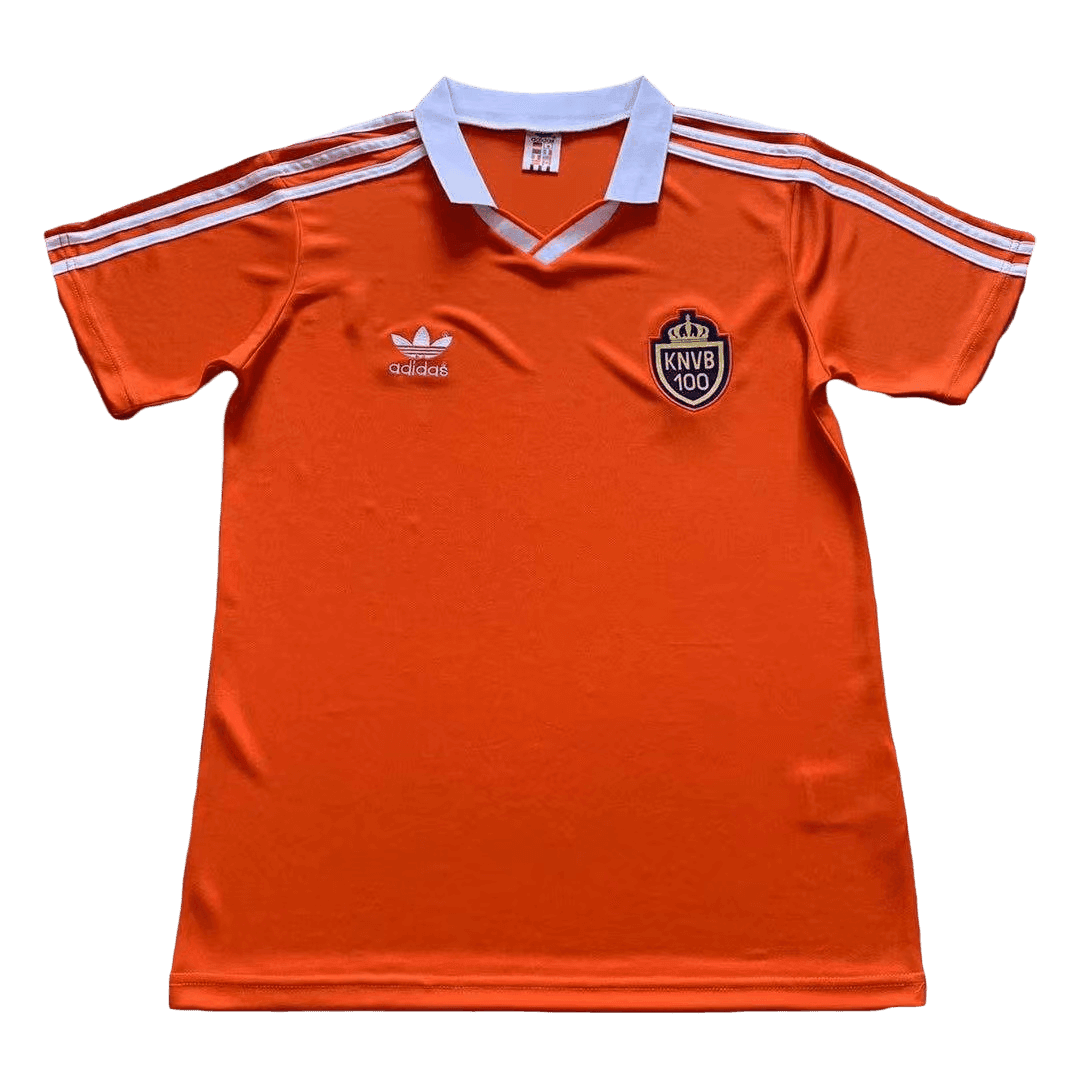 Netherlands 1988 100th Anniversary Home Retro Men Jersey - Orange