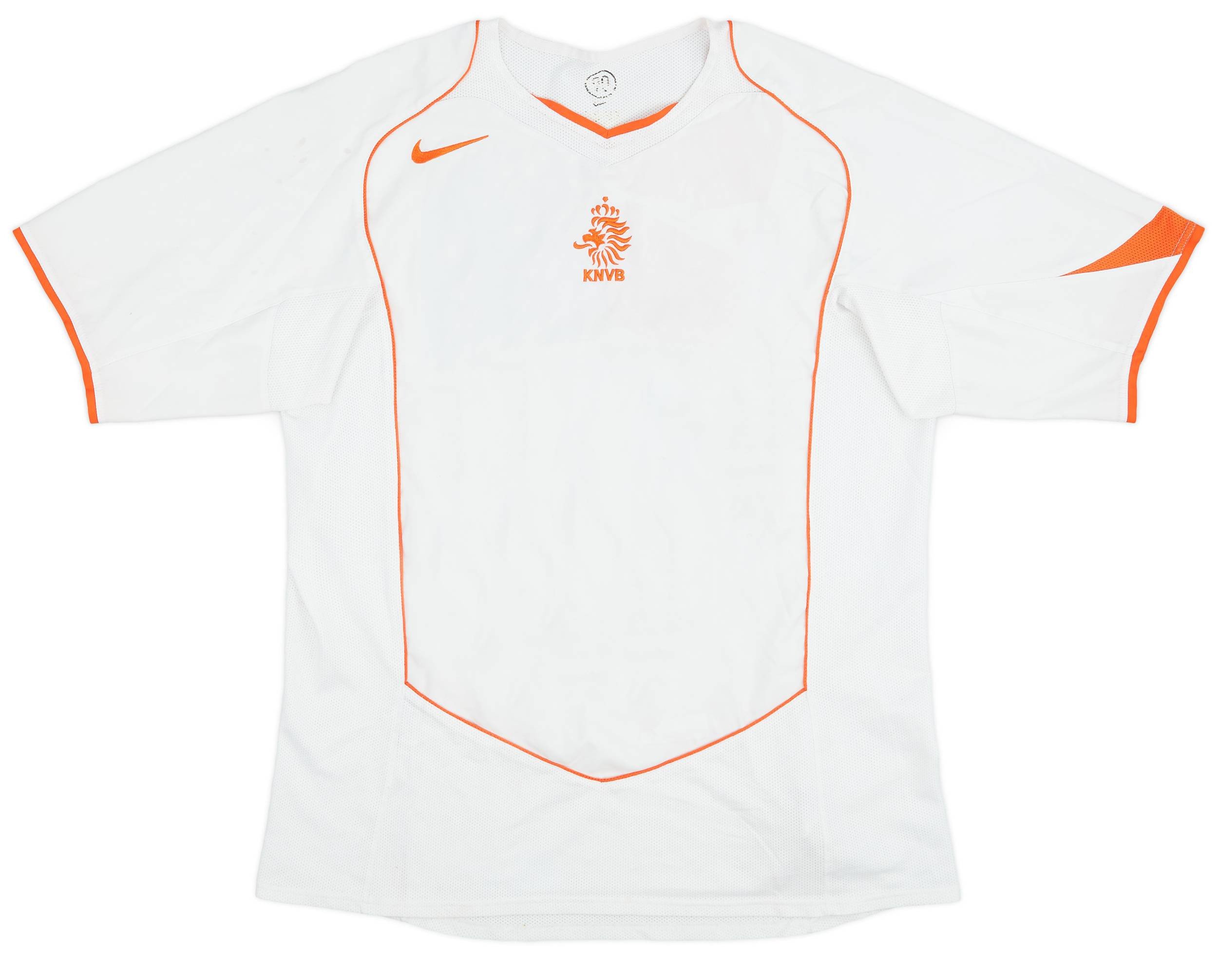 Netherlands 2004/06 Away Retro Men Jersey – White