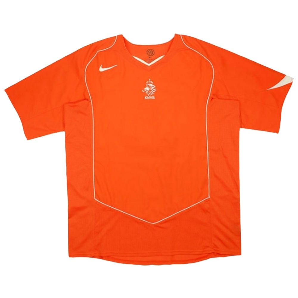 Netherlands 2004/06 Home Retro Men Jersey - Orange
