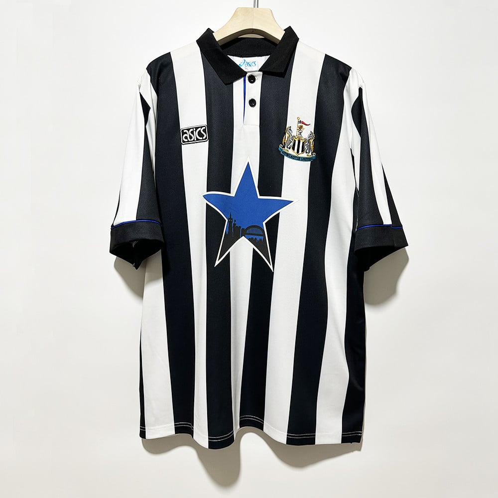 Newcastle 1993-95 Match Home Men Retro Jersey - Black White