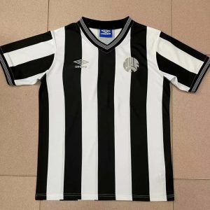 Newcastle United 1983 Home Retro Men Jersey - Black/White