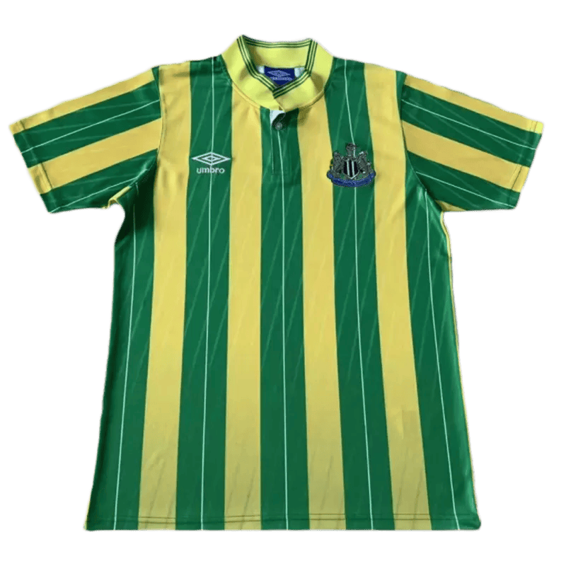 Newcastle United 1988 Away Retro Men Jersey - Green/Yellow