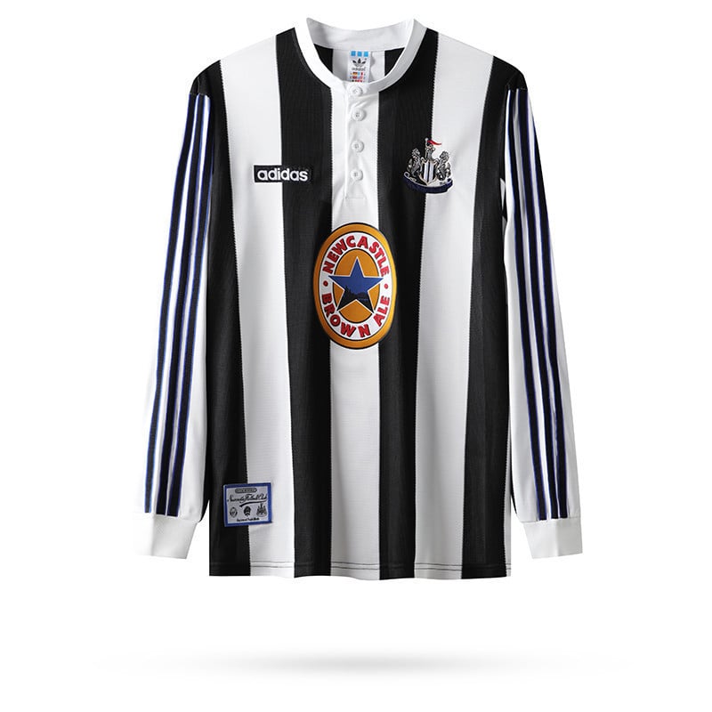 Newcastle United 1995-1997 Home Men Retro Jersey - Long Sleeve
