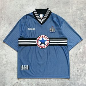 Newcastle United F.C. 1995/96 Away Retro Men Jersey - Gray