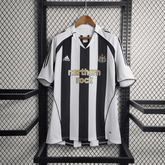 Newcastle United F.C. 2005/06 Home Retro Men Jersey - White/Black