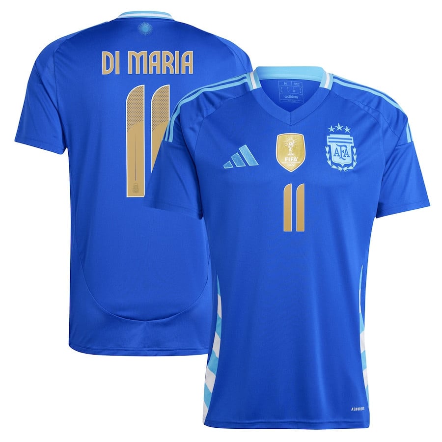 Ángel Di María 11 Argentina National Team 2024 Away Men Jersey - Blue