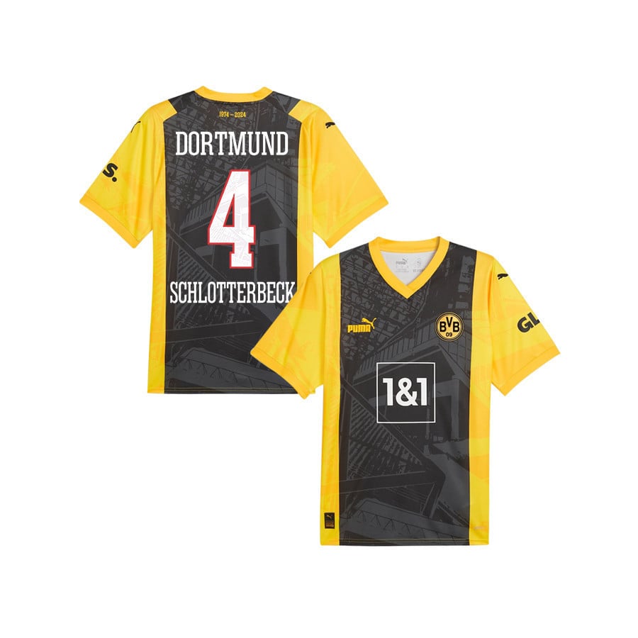 Nico Schlotterbeck 4 Borussia Dortmund 2024/25 YOUTH Special Edition Jersey - Black