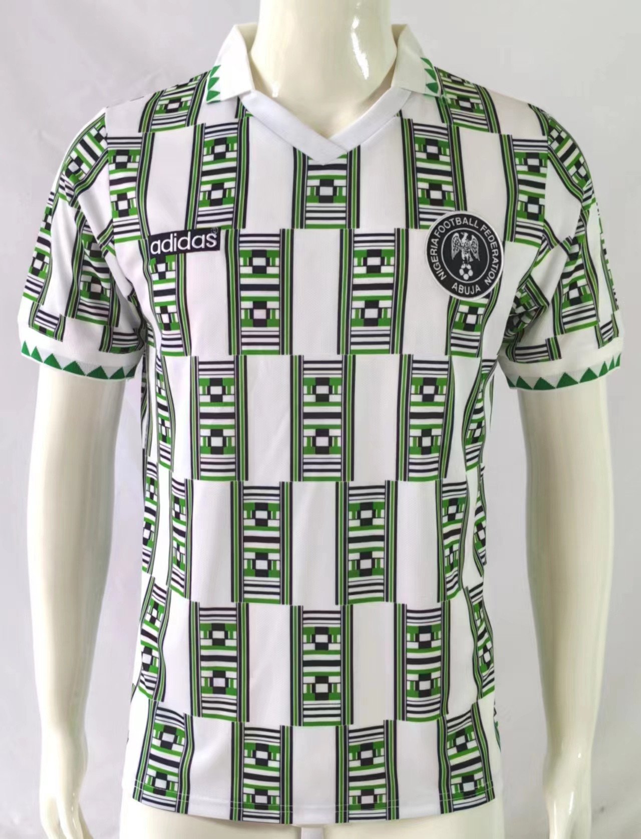 Nigeria 1994 Away Retro Men Jersey – White