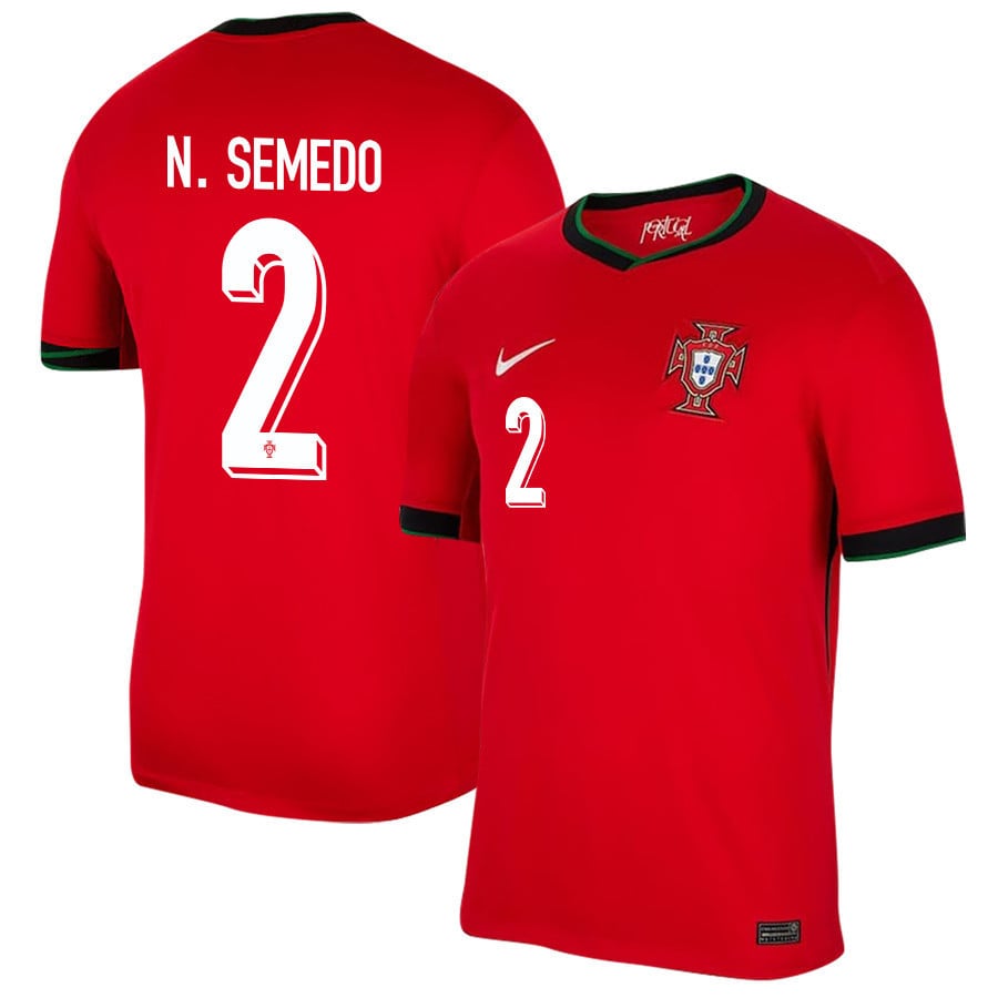 Nélson Semedo 2 Portugal National Team 2024/25 Home Men Jersey - Red