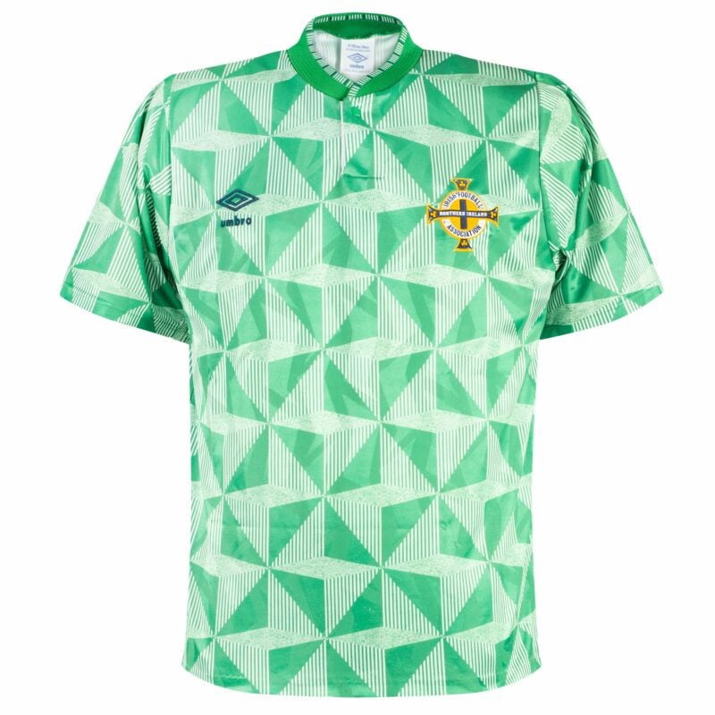 Northern Ireland 1990/92 Home Retro Men Jersey - Green