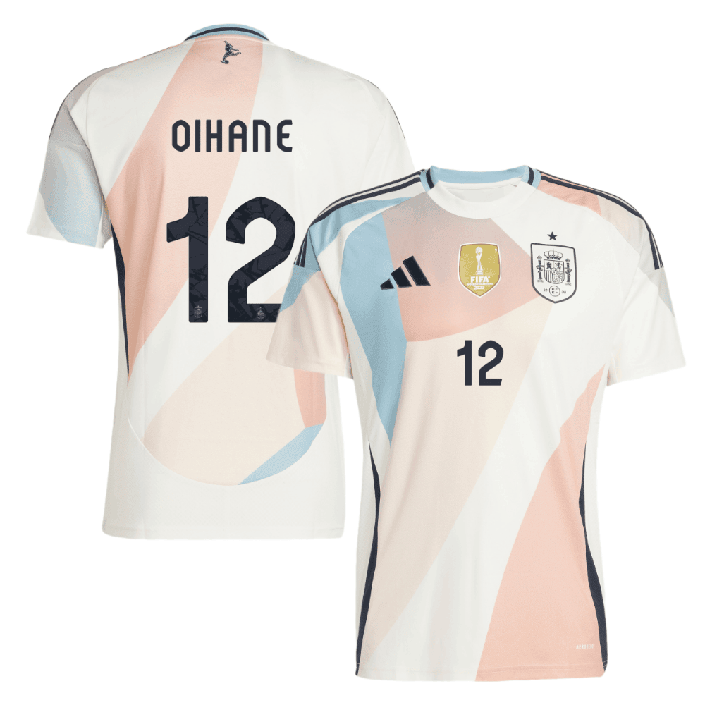 Oihane Hernández 12 Spain Women's National Team 2025/26 Away Men Jersey - Cream