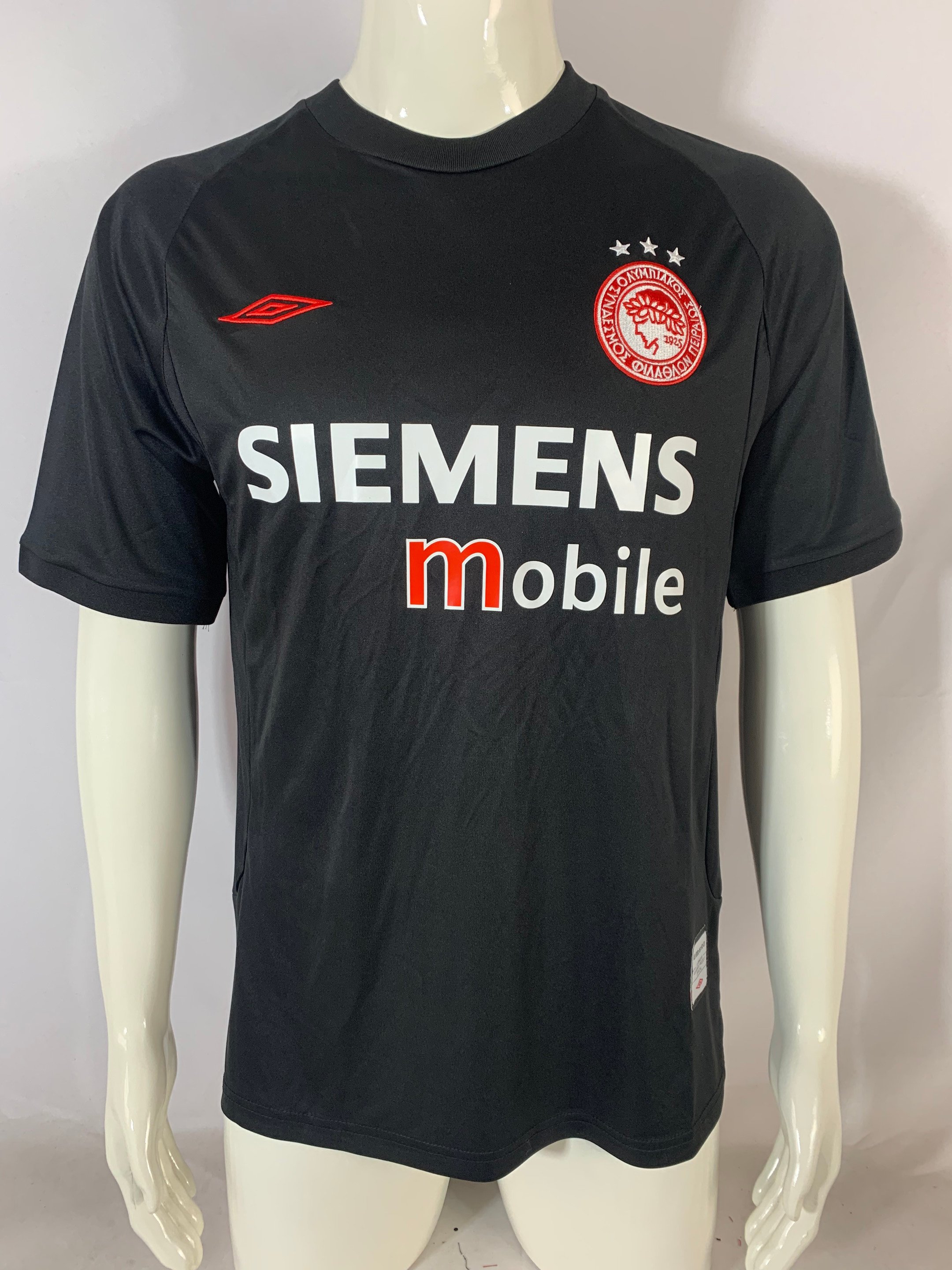 Olympiakos 2004/05 Away Retro Men Jersey – Black
