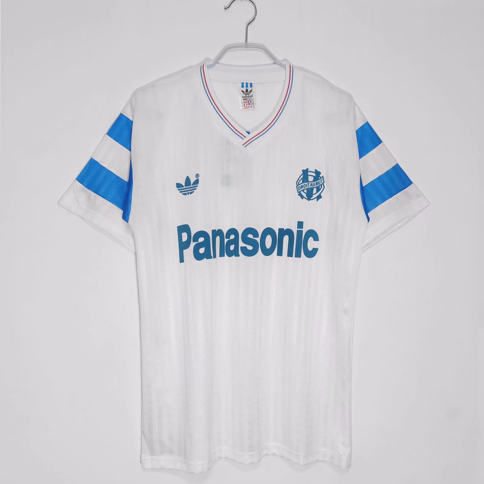 Olympique de Marseille 1990 Home Retro Men Jersey - White