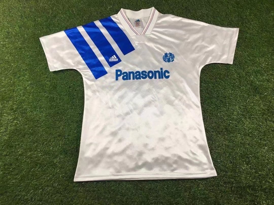 Olympique de Marseille 1991/92 Home Retro Men Jersey – White
