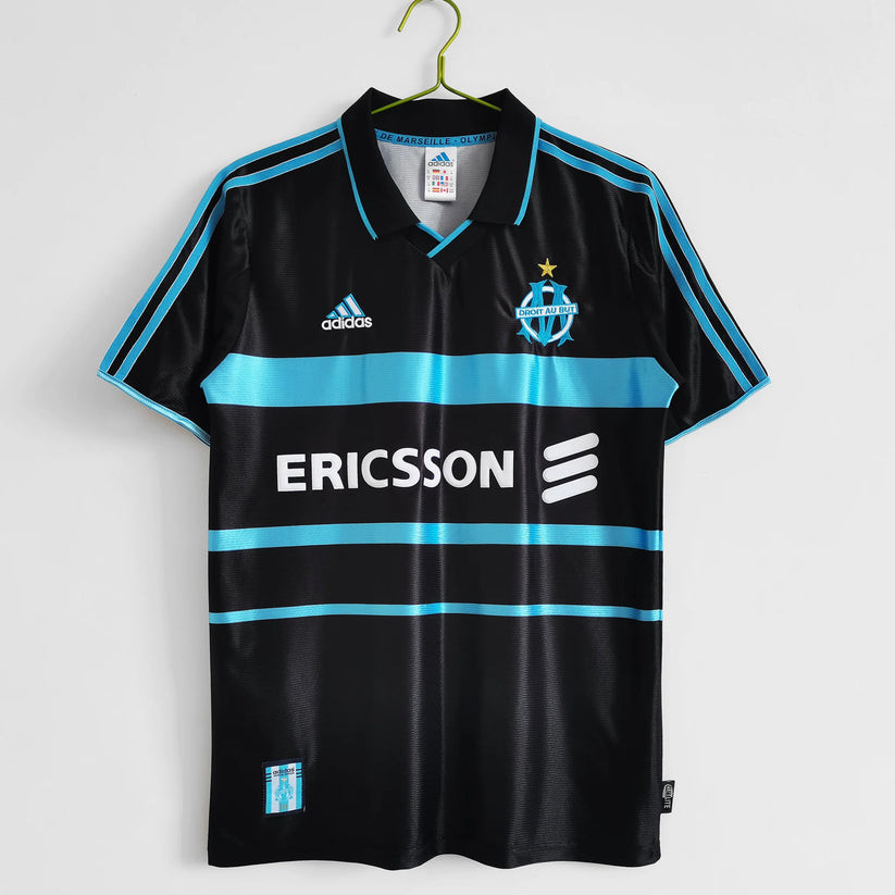 Olympique de Marseille 1999/2000 Third Retro Men Jersey - Black